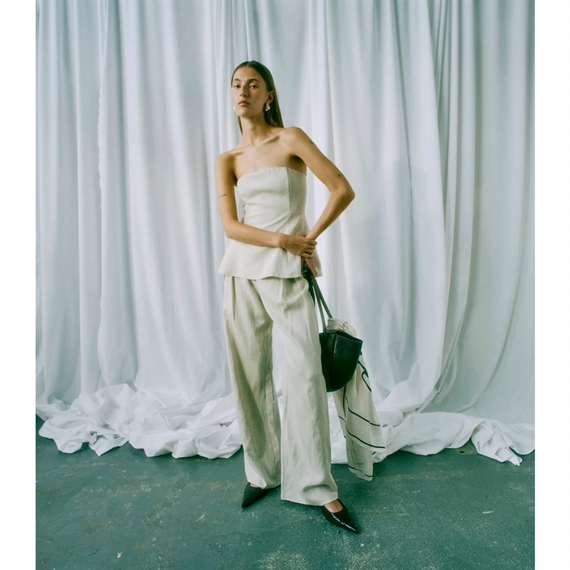Copenhagen Muse CMTENI Corsage Top, Beige 